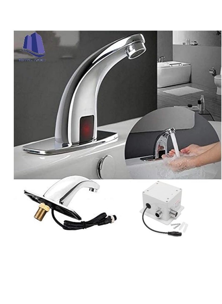 Automatic Sink Mixers Sensor Tap Hands Free Infrared Water Tap Hands Touch-less Cold Inductive Electric Basin Faucet