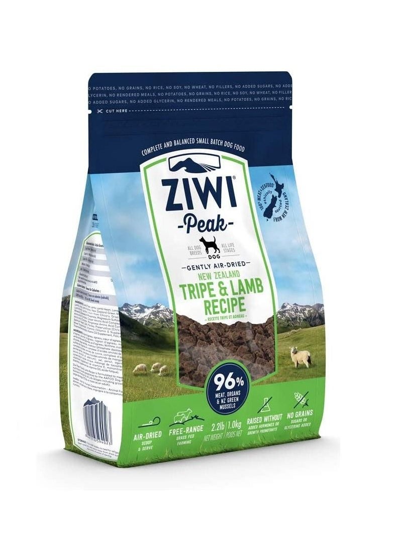 Air Dried Tripe And Lamb Dog Dry Food All Breeds Life Stages 2.5Kg