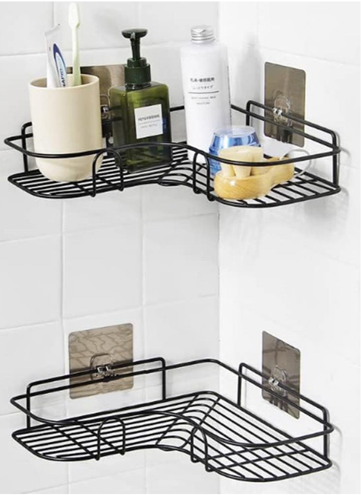 2 Pieces Metal Shower Shelves for Bathroom, Toilet and Laundry Area