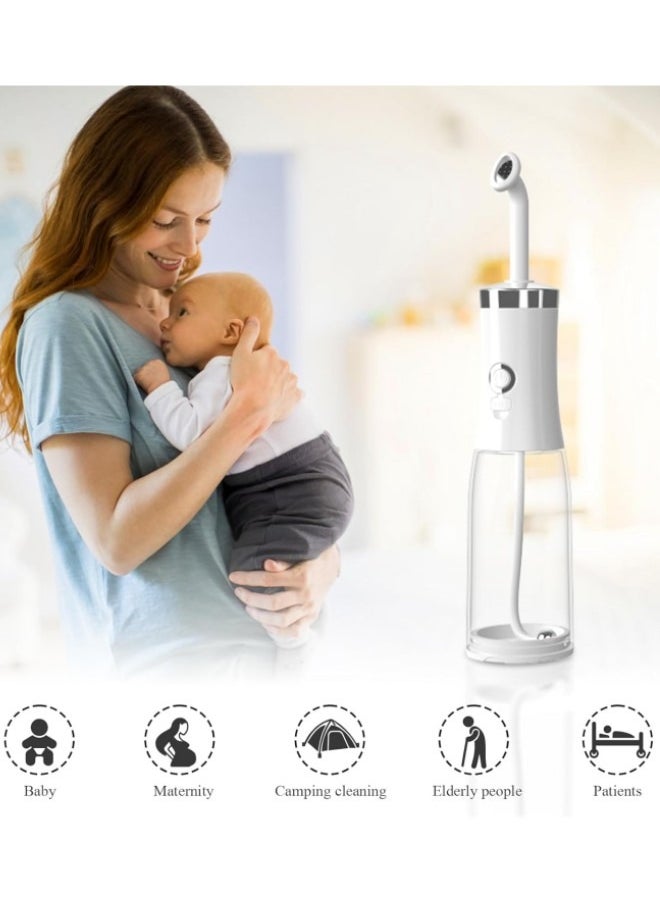 NIBEMINENT Portable Bidet,Portable Travel Bidet, Foldable Handheld Personal Bidet with 4 Pressure Options, IPX6 Waterproof Electric Mini Bidet,Water Sprayer for Women and Men