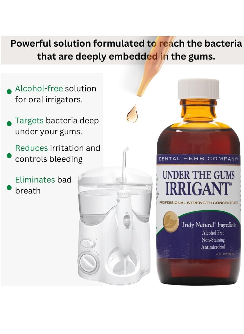 Dental Herb Company - Under The Gums Irrigant Concentrate (4 oz.) for Oral Irrigators