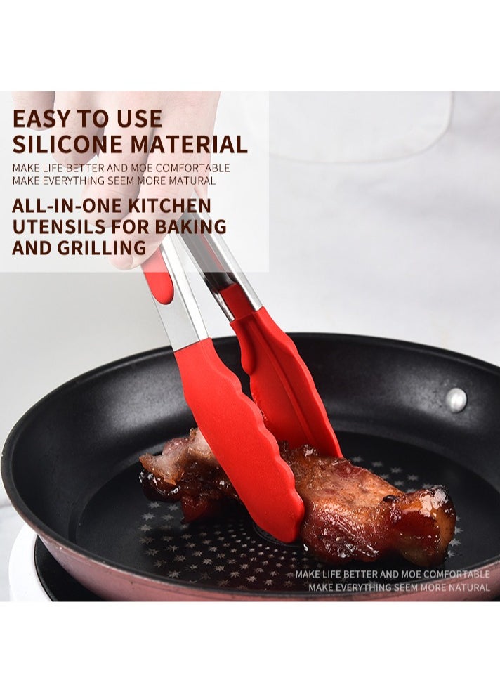 3-piece stainless steel Korean barbecue scissors clip set Chicken bone scissors food clip set barbecue clip set