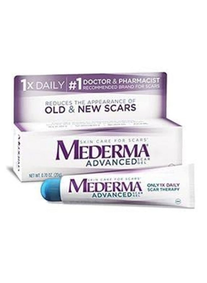Advanced Scar Gel - 1X Daily: Use Less, Save More - Reduces The Appearance Of Old & New Scars - #1 Doctor & Pharmacist Recommended Brand For Scars - 0.7 Ounce, 0.7 Ounce