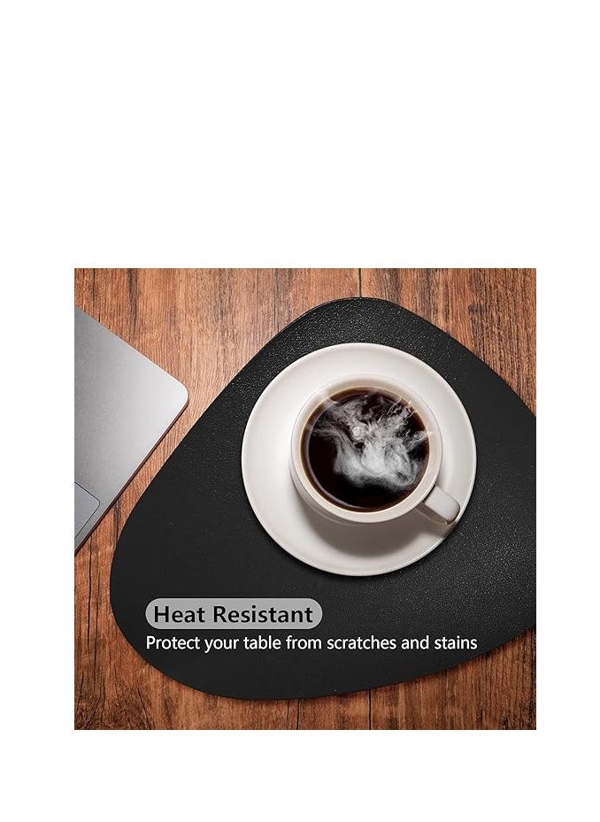 Washable Two-Sided Leather Tablemats – Stain & Heat Resistant, Non-Slip Placemats for Kitchen, Dining, Parties, Weddings, 45 x 36 CM, Durable and Stylish Protection for Your Tabletop