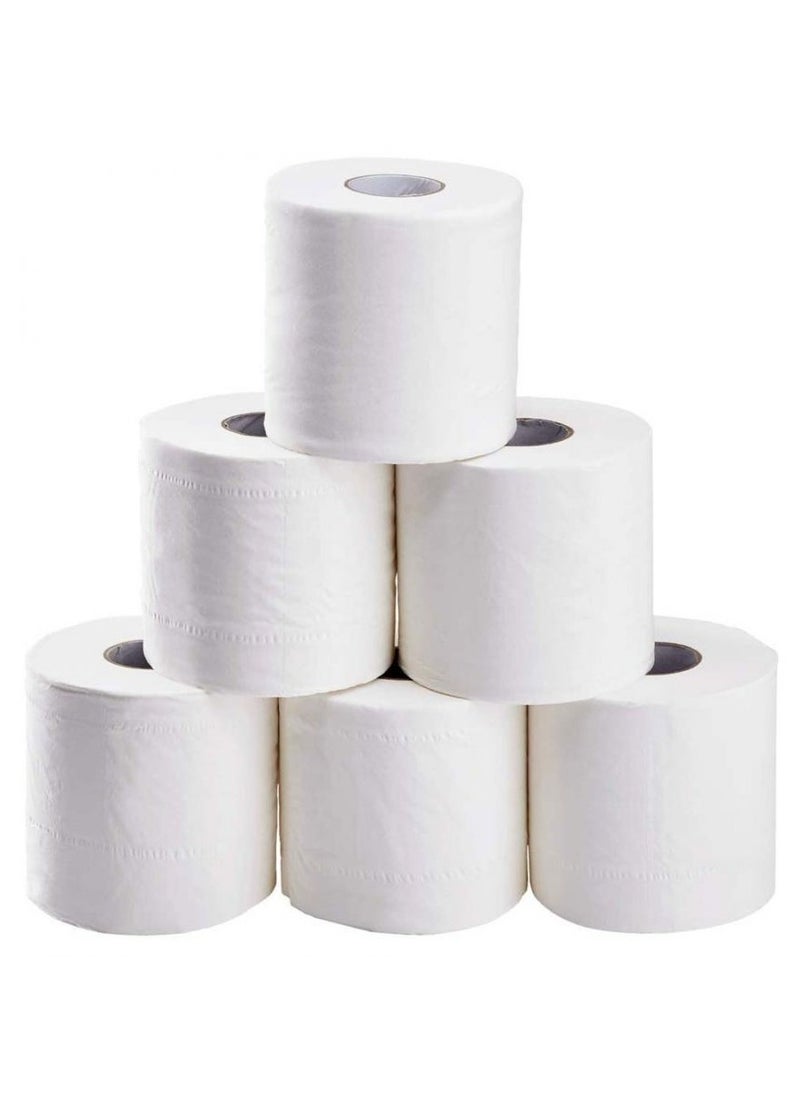 Fine Paper Towel Mega Roll 2 Ply Paper Towel Kitchen Roll Tissue 600 Sheets, 500g Maxi Roll (6 Rolls)