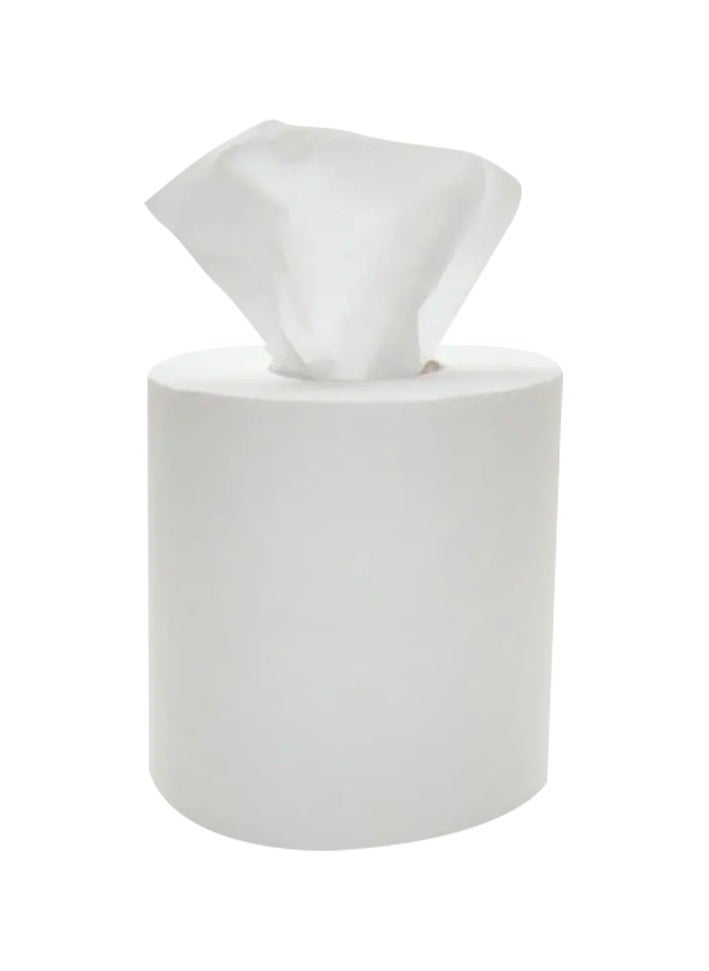 Fine Paper Towel Mega Roll 2 Ply Paper Towel Kitchen Roll Tissue 600 Sheets, 500g Maxi Roll (6 Rolls)