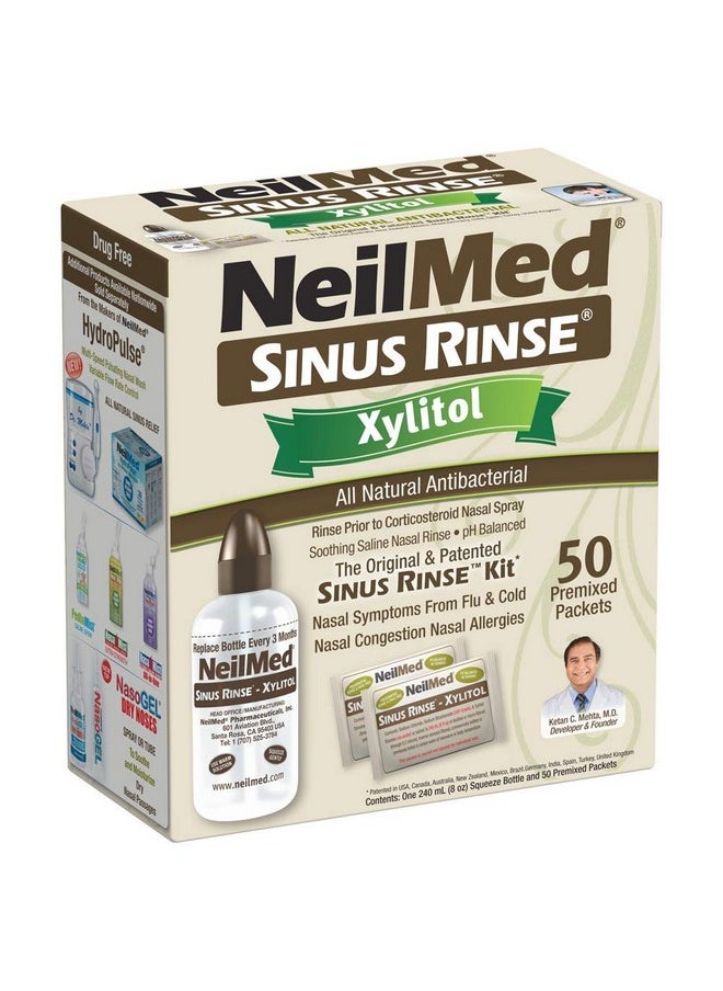 Sinus Rinse Kit With Xylitol, 50 Count (Pack Of 1)