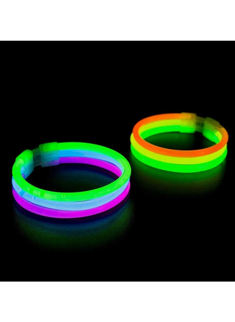 50-piece Light Up Sticks Kit For Glow Necklace Making 11.5 Inch With Super Bright Connectors Multi Color Party Favors