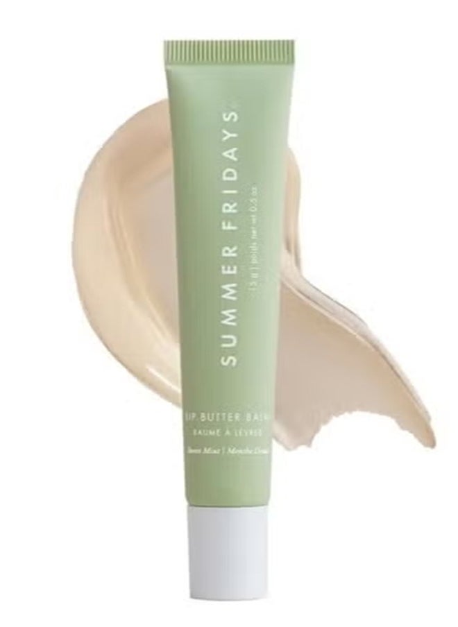 SUMMER FRIDAYS Lip Butter Balm - Hydrating & Shiny Lip Treatment, Sweet Mint 15g