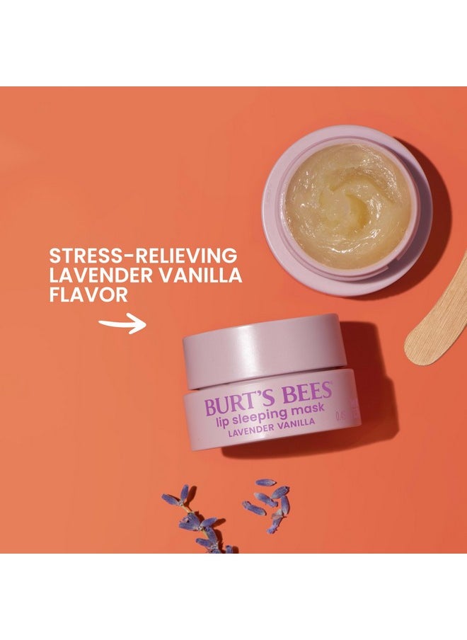 Burt’S Bees Stocking Stuffers, Lavender Vanilla Lip Sleeping Mask, With Hyaluronic Acid And Squalane Moisturizer To Instantly Hydrate Lips, Overnight Lip Mask, Lip Treatment Christmas Gifts, 0.45 Oz.