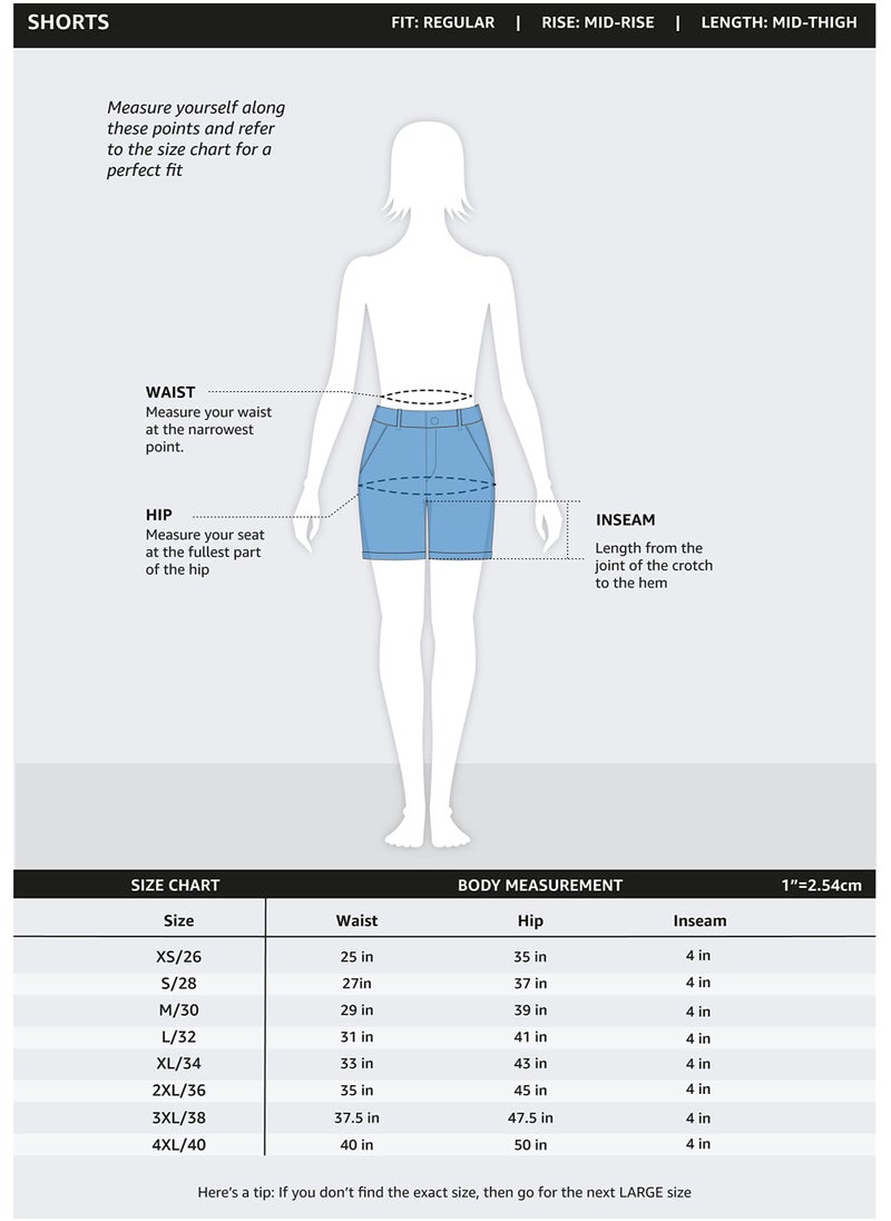 Golden Brown Women's Boxer Regular Cotton Blend Casual Shorts