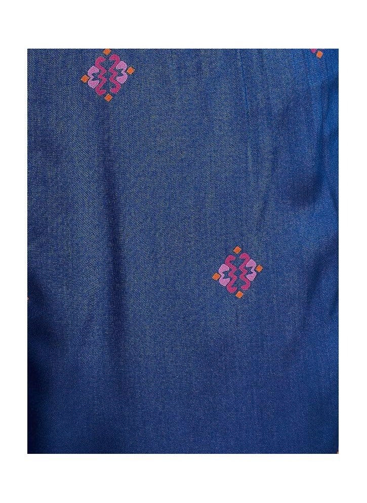 Blue Women's Frill Casual Shorts