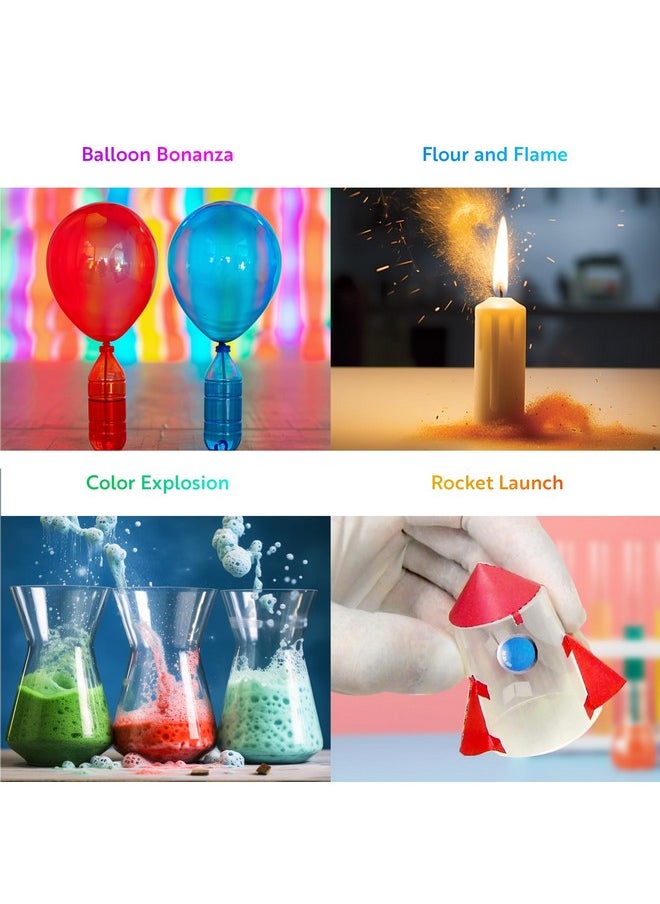 Kaboom! 50+ Explosive Science Experiments Kit For Kids Age 8-12 With 25 Playz Lab Token Experiments - Chemistry Set Stem Learning & Educational Toys & Gifts For Boys, Girls, Teenagers & Kids