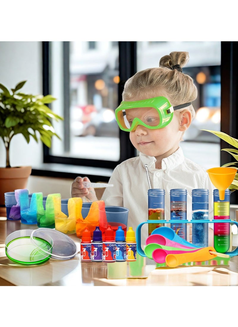 Educational Science Kit Kids Toys - 56 Science Lab Experiments, Science Kits for Kids Age 6-8-10-12, 70+ PCS DIY Stem Projects with Lab Coat Scientist Costume, Educational Toys for Kids Girls Boys