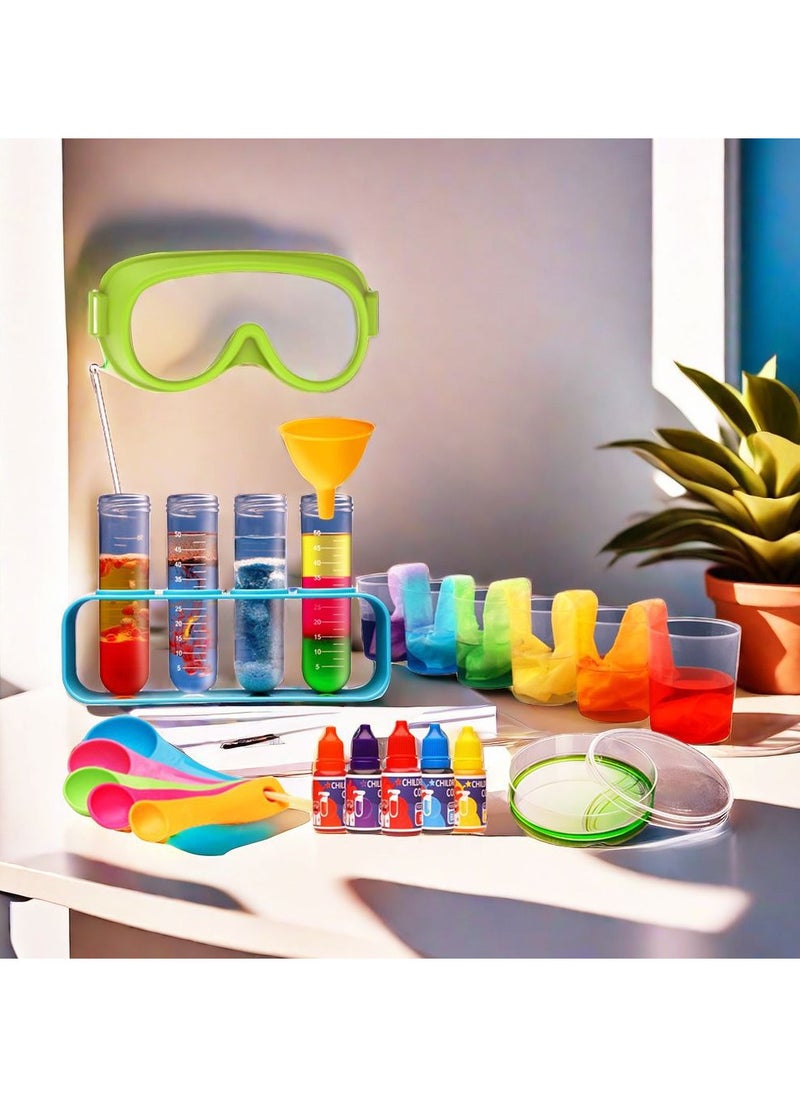 Educational Science Kit Kids Toys - 56 Science Lab Experiments, Science Kits for Kids Age 6-8-10-12, 70+ PCS DIY Stem Projects with Lab Coat Scientist Costume, Educational Toys for Kids Girls Boys