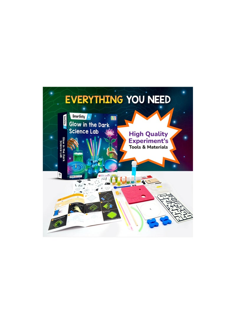 Smartivity Magic Science Kit for Kids Ages 6-8-10-12 Years | 20 Amazing Glow in the Dark Science Experiments I Christmas, Birthday Gifts for Boys & Girls | STEM Kit Toy for 6,7,8,9,10,11,12, Years Old