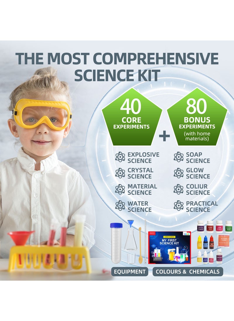Science Kit for Kids Ages 4-5-6-7-8|  Christmas, Birthday Gift Ideas for Boys & Girls| Toy STEM Kit with 100+ Experiments| Learning & Educational Kits, Preschool Activities