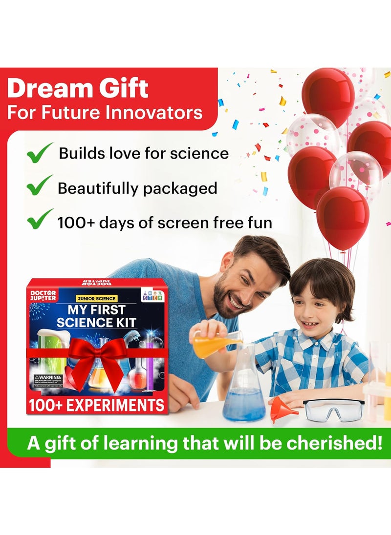 Science Kit for Kids Ages 4-5-6-7-8|  Christmas, Birthday Gift Ideas for Boys & Girls| Toy STEM Kit with 100+ Experiments| Learning & Educational Kits, Preschool Activities