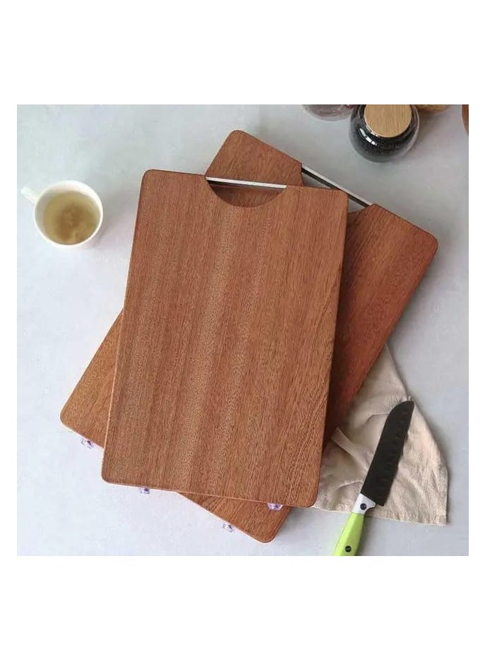 Liying Rectangular Wood Cutting Board One Piece, No Glue Non Toxic, All Whole Single Wood Butcher Block Thick Hard Wood Heavy Duty Edge Grain (38x26)