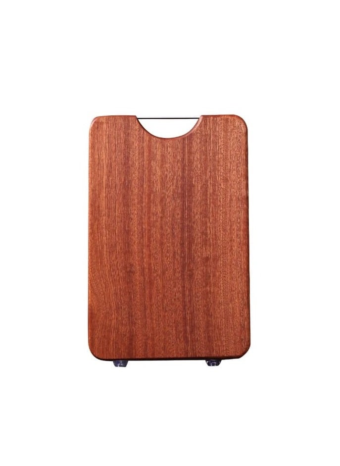 Liying Square Wood Cutting Board One Piece, No Glue Non Toxic, All Whole Single Wood Butcher Block Thick Hard Wood Heavy Duty Edge Grain (36x24cm)