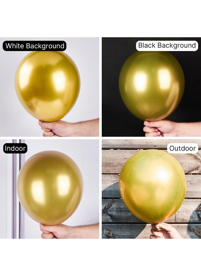 Metallic Gold Balloons, 50 Pcs 12 Inch Gold Metallic Balloons, Gold Balloons For Balloon Garland Or Balloon Arch As Party Decorations, Birthday Decorations, Baby Shower Decorations, Gold-G101
