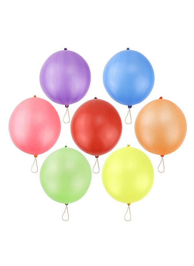 36 Punch Balloons Punching Balloon Heavy Duty Party Favors For Kids, Bouncy Balls With Rubber Band Handle For Birthday Party, Goodie Bag Stuffers