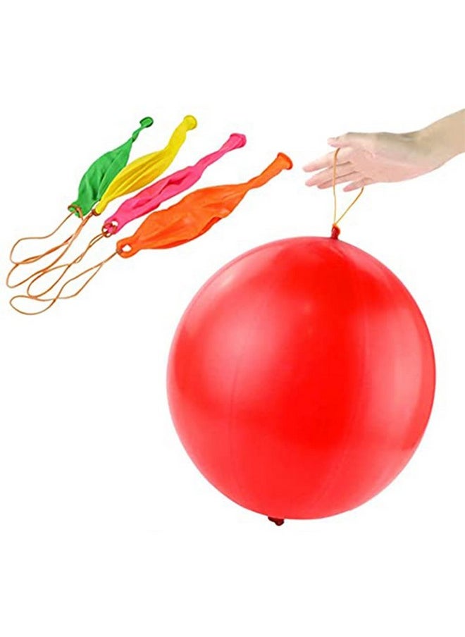 36 Punch Balloons Punching Balloon Heavy Duty Party Favors For Kids, Bouncy Balls With Rubber Band Handle For Birthday Party, Goodie Bag Stuffers