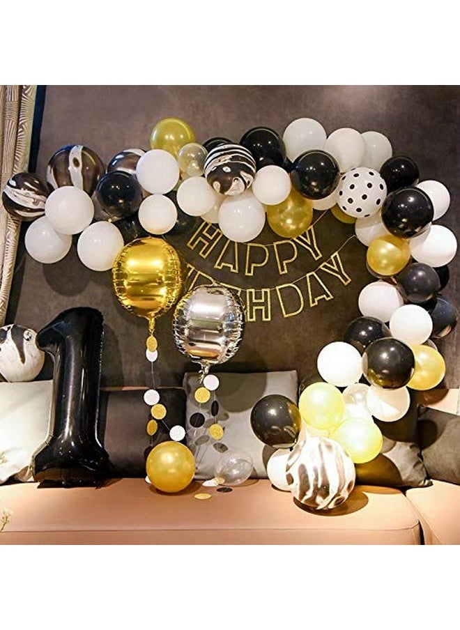 Black Number 1 Balloon, 40 Inch
