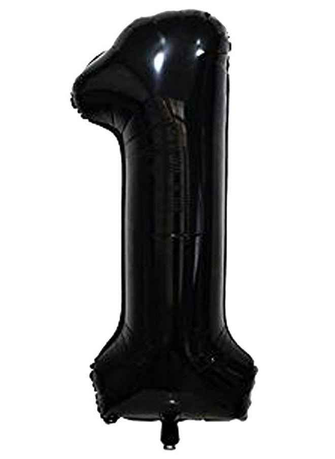 Black Number 1 Balloon, 40 Inch