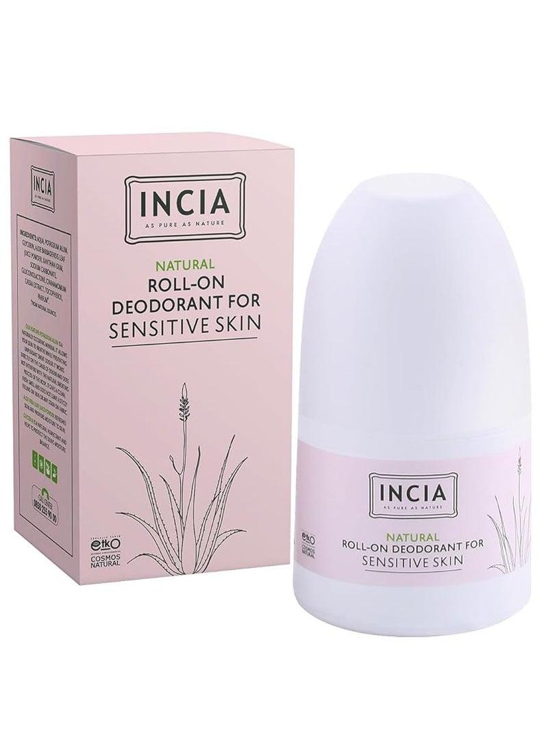 Natural Roll-On Deodorant for Sensitive Skin 50ml