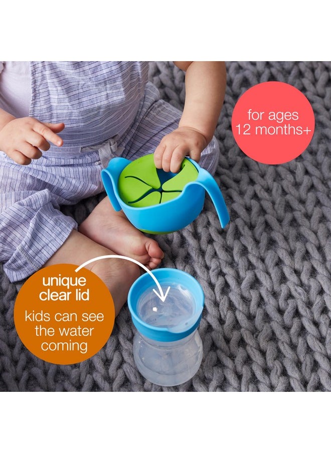 Toddler Training Cup: Free Flow Opening, Great Transition From Sippy Cup To Big Kid Cup. Bpa Free, Dishwasher Safe. Ages 12+ Months (Lullaby Blue, 8Oz)