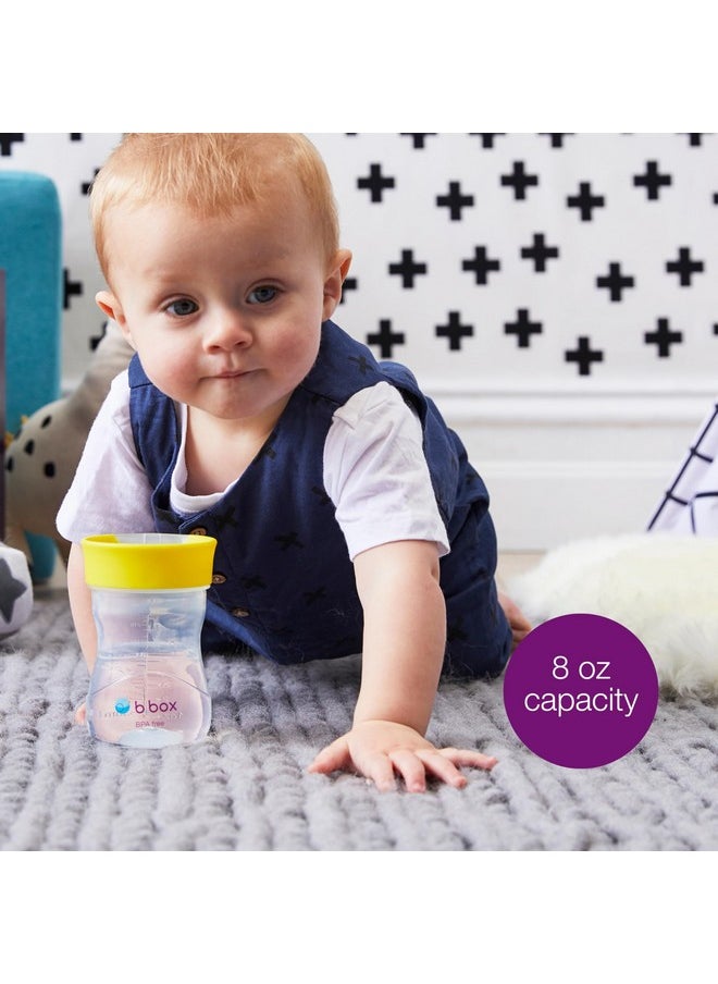 Toddler Training Cup: Free Flow Opening, Great Transition From Sippy Cup To Big Kid Cup. Bpa Free, Dishwasher Safe. Ages 12+ Months (Lullaby Blue, 8Oz)