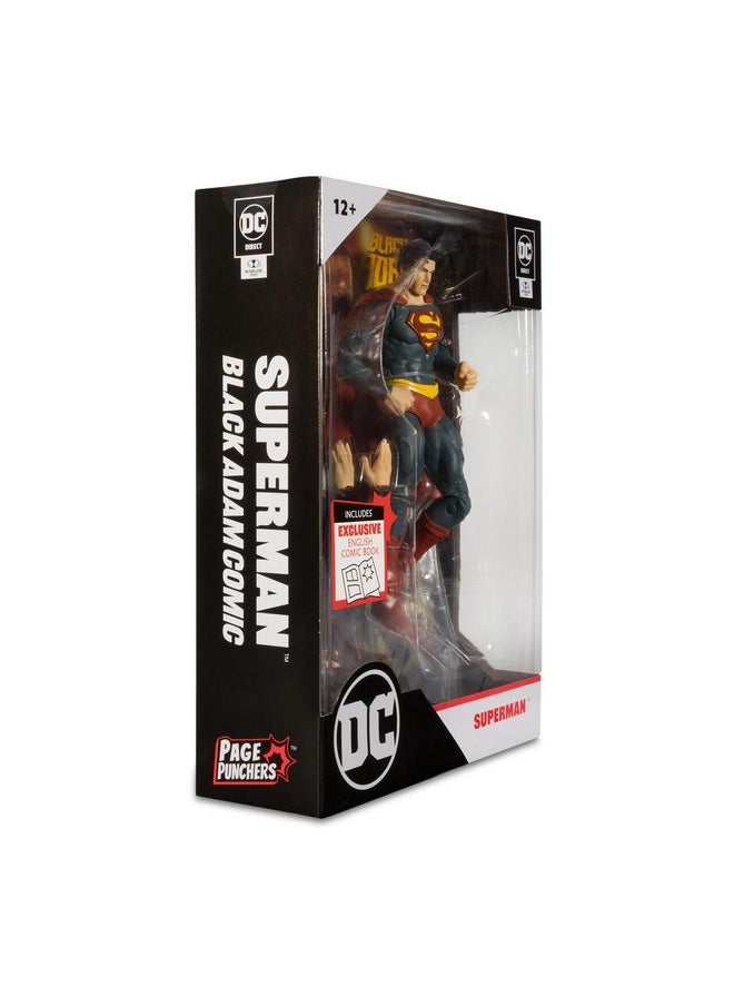 - Dc Direct 7In Figure With Comic - Black Adam Wv1 - Superman