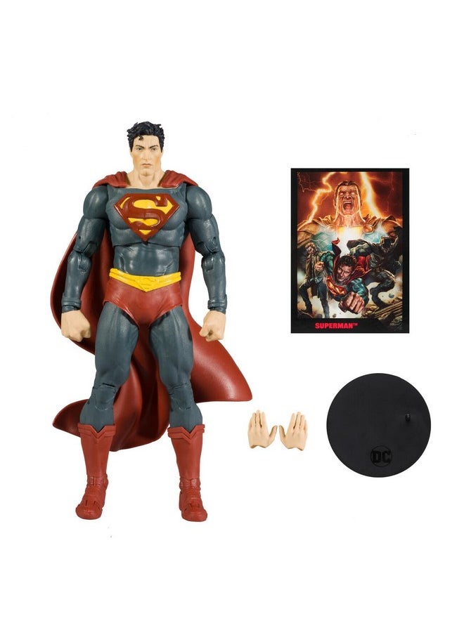 - Dc Direct 7In Figure With Comic - Black Adam Wv1 - Superman