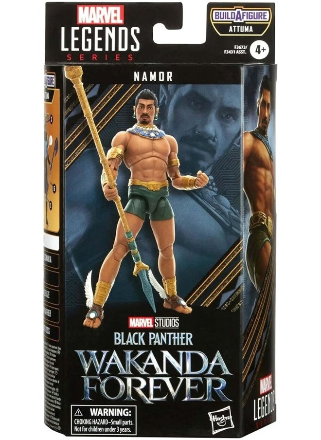 Marvel Legends Series Black Panther Wakanda Forever Namor 6-inch Action Figure Toy