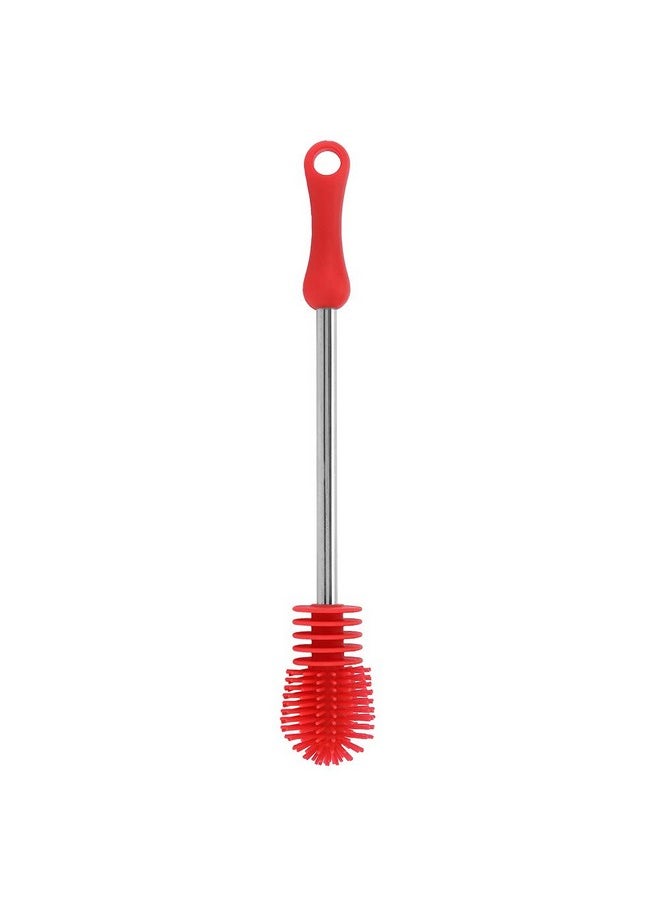 Silicone Anti-Slip Bottle Brush, Red, 10