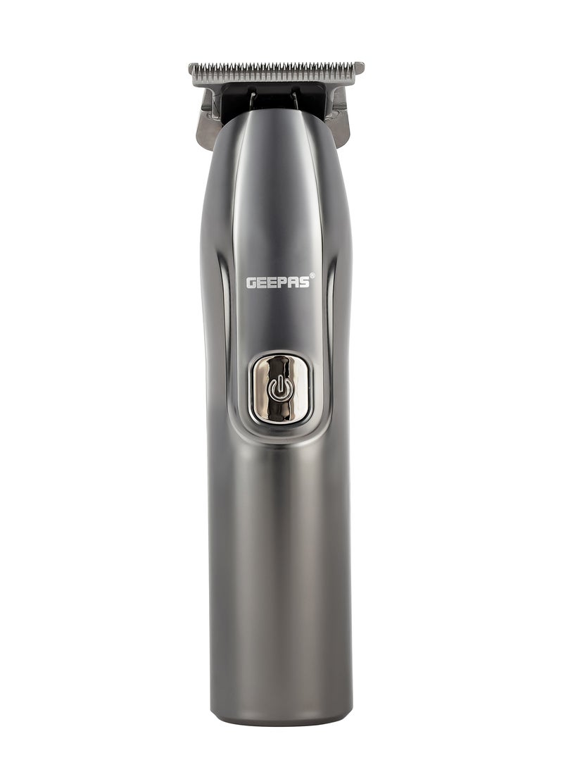 Geepas Rechargeable Hair and Beard Trimmer- GTR57509/ with High-Capacity Li-ion Battery and 180 min Working Time/ Detachable Blades and Waterproof IPX7/ Cordless Operation, Perfect for Home and Saloon