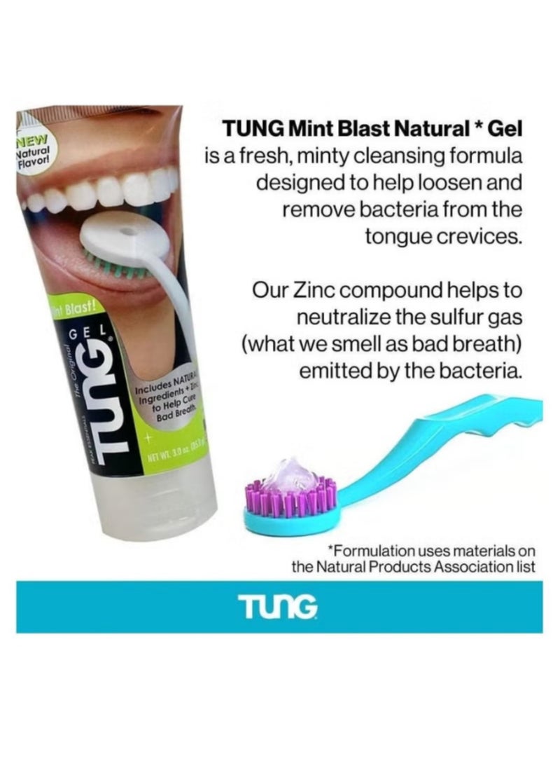 TUNG Gel Natural Mint, for fresh breath | 3Oz, 85g