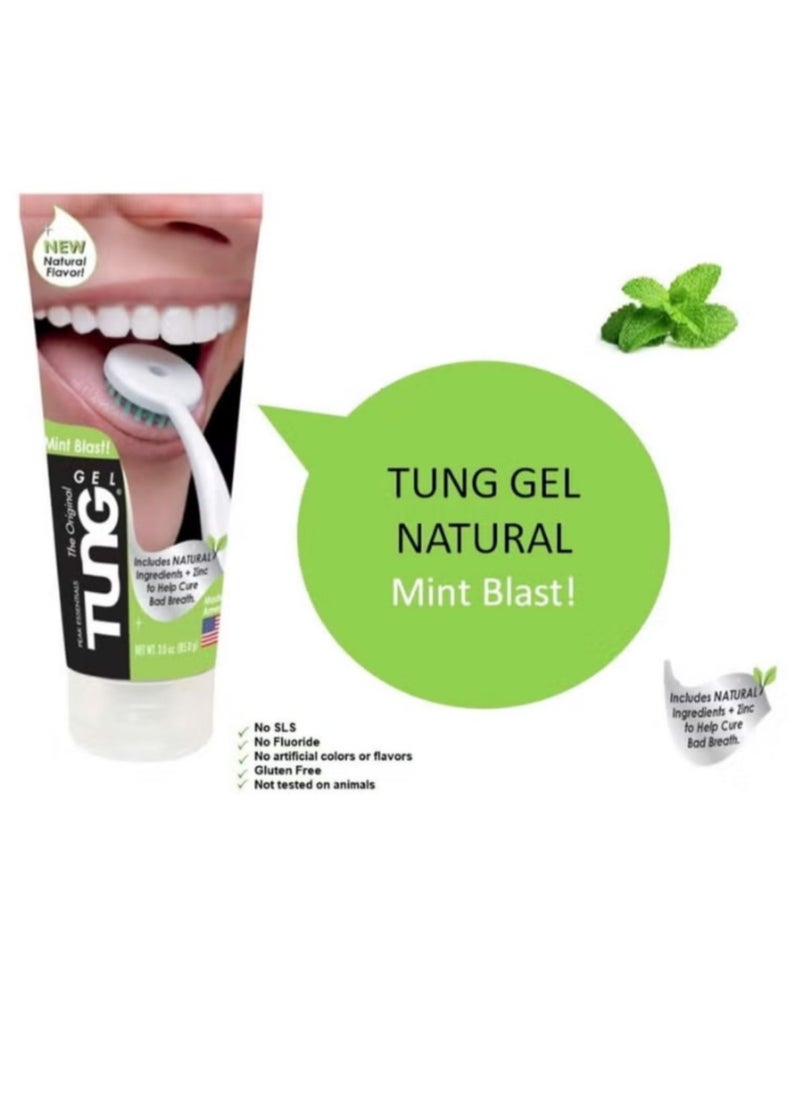 TUNG Gel Natural Mint, for fresh breath | 3Oz, 85g