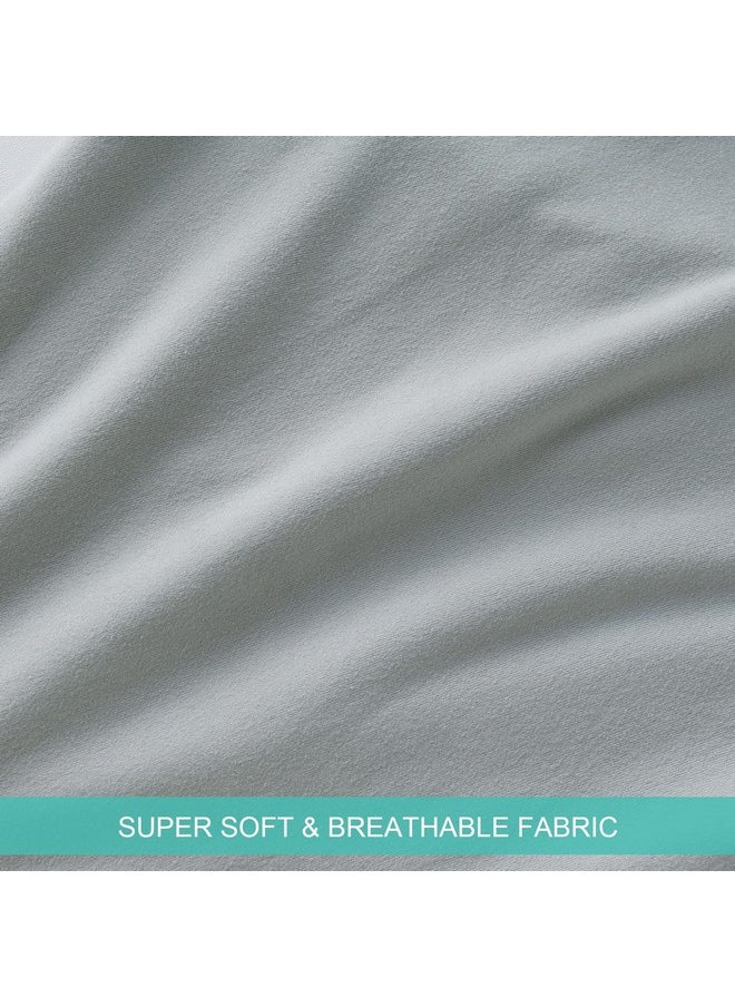 C Shaped Pregnancy Pillow Cover, Full Body Pillowcase For Maternity Pillow, Super Soft Fabric, Universal Fit, Grey