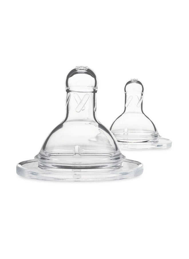 Slow-Flow Baby Bottle Nipples For Duo