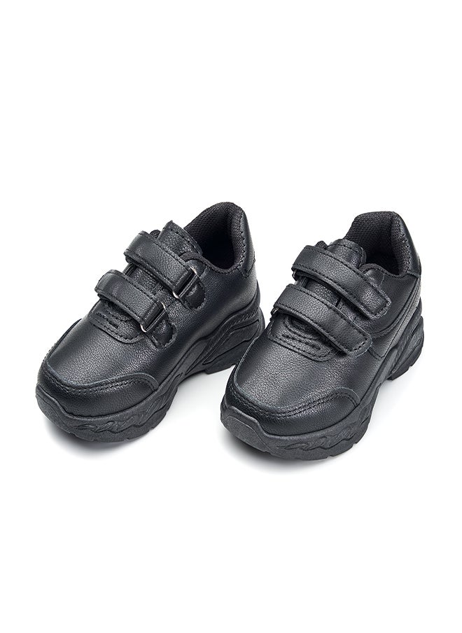 Sturdy Black Velcro School Sneakers for Everyday Comfort