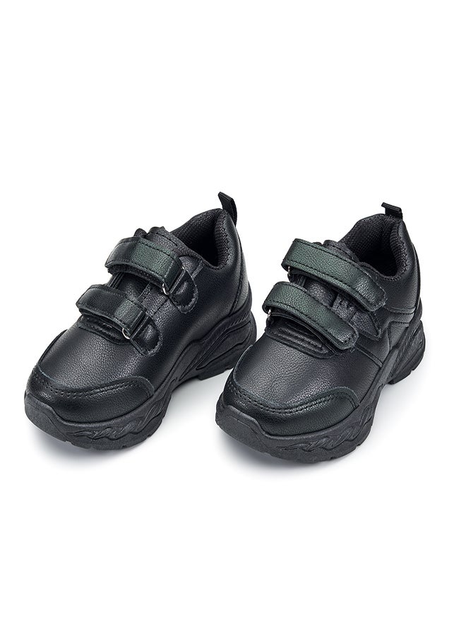 Durable Black Velcro  School Sneakers for Active and Energetic Kids