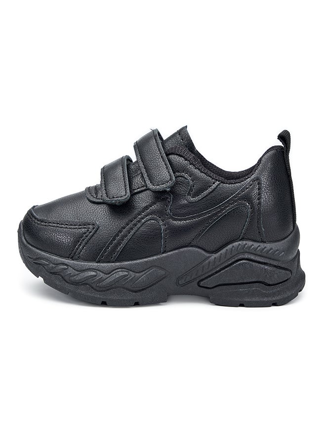 Durable Black Velcro  School Sneakers for Active and Energetic Kids