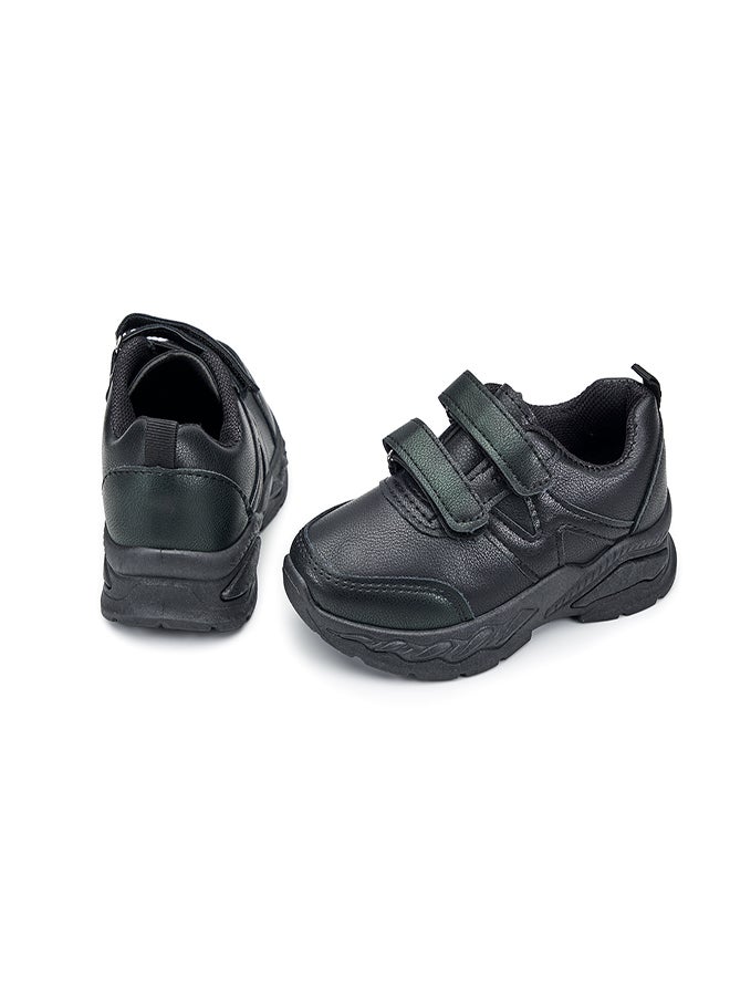 Durable Black Velcro  School Sneakers for Active and Energetic Kids