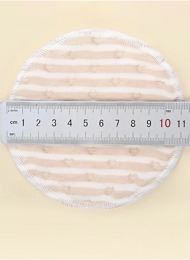 8PCS Round Breathable Bamboo Nursing Pads Washable Anti-Overflow Spill Prevention Pad Non irritating Leak-Proof Breastfeeding Pad Cushions for Women Maternity