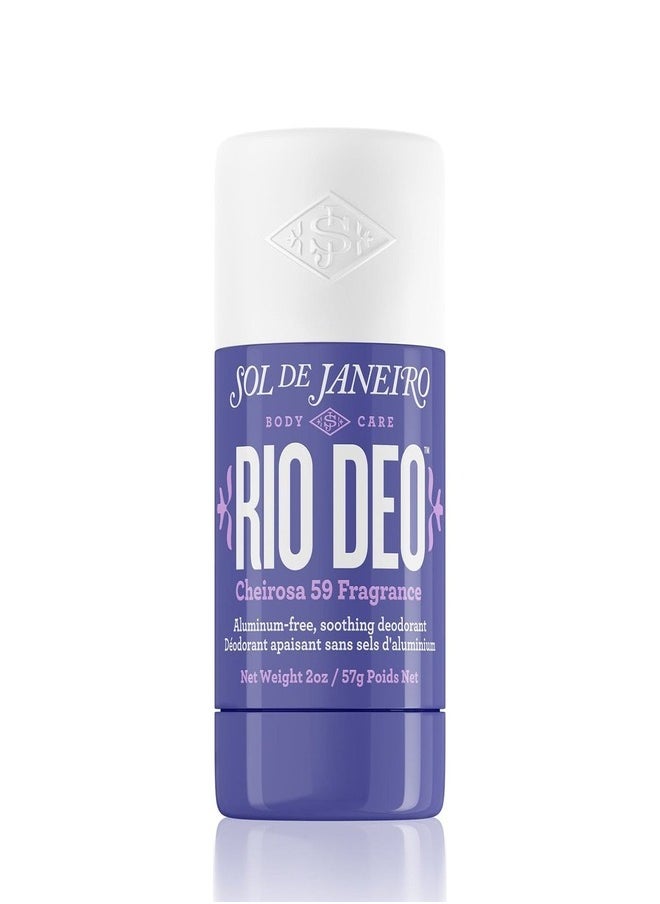 Sol de Janeiro Rio Deo Aluminum-Free Deodorant - Cheirosa 59 Fragrance, 24-Hour Odor Protection, Vegan, Skin-Friendly for Sensitive Skin (57g)