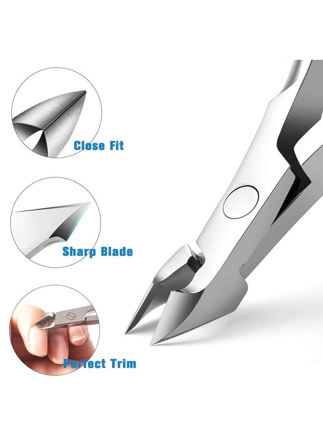 Cuticle Clipper Professional Manicure And Pedicure Cuticle Remover Tools, Medical Grade Stainless Steel Cutial Cutter, 6Mm Jaw- 1 Piece (Silver)