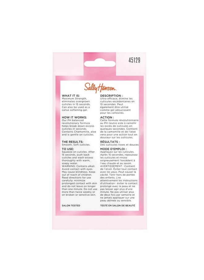 Sally Hansen Instant Cuticle Remover™, Nail Treatment, Fast Drying, Contains Aloe And Chamomile