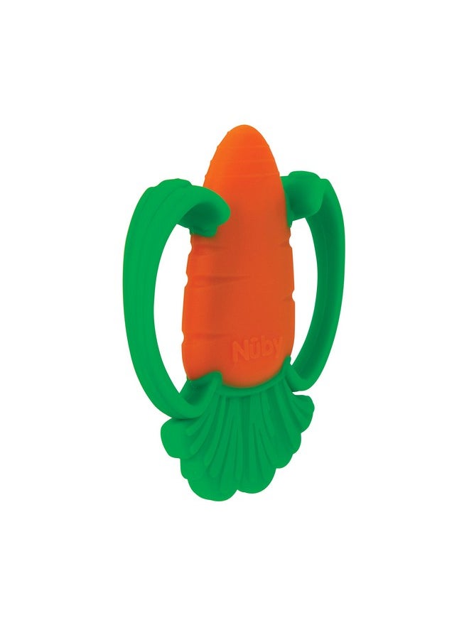 Veggie Teether For Teething Relief - Soft Baby Teething Toy - 3+ Months - Carrot